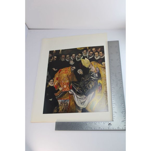 El Greco Print Burial of Count Orgaz vintage 54898 - Picture 4 of 5